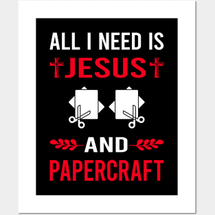 I Need Jesus And Papercraft Paper Craft Crafting Posters and Art